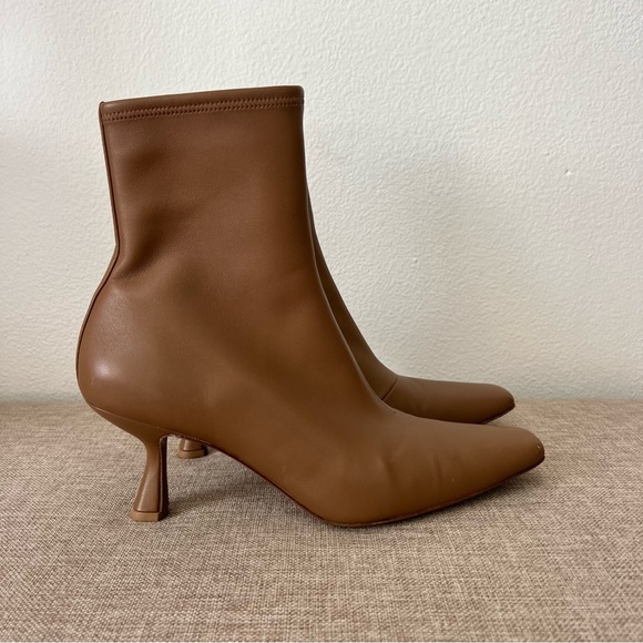 Loeffler Randall Thandy Bootie Safari Brown Kitten Heel Lamb Leather 9.5 - Picture 5 of 13